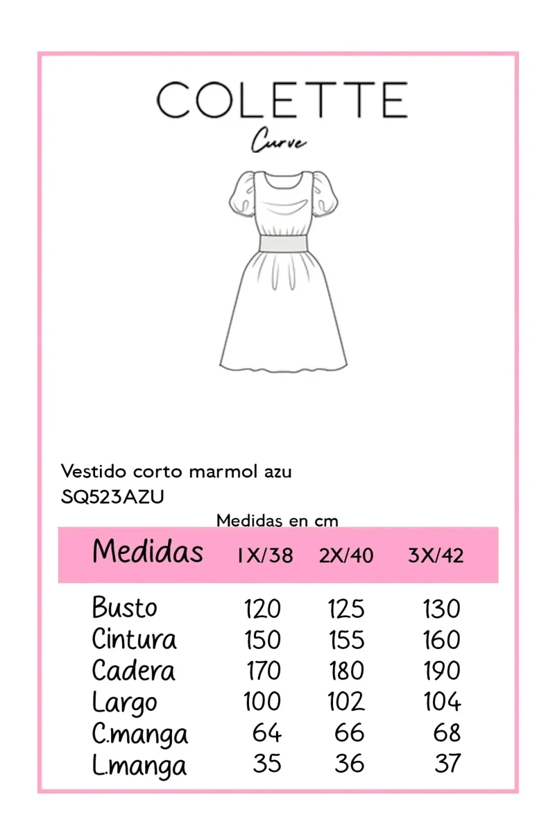 Vestido Curvy Midi Camisero Floral Acuarela Azul Cobalto - Imagen 3