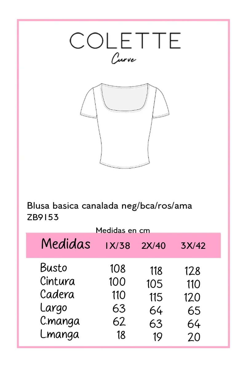 Blusa Curvy Básica Canalada Blanca Textura Esencial Versátil - Imagen 3