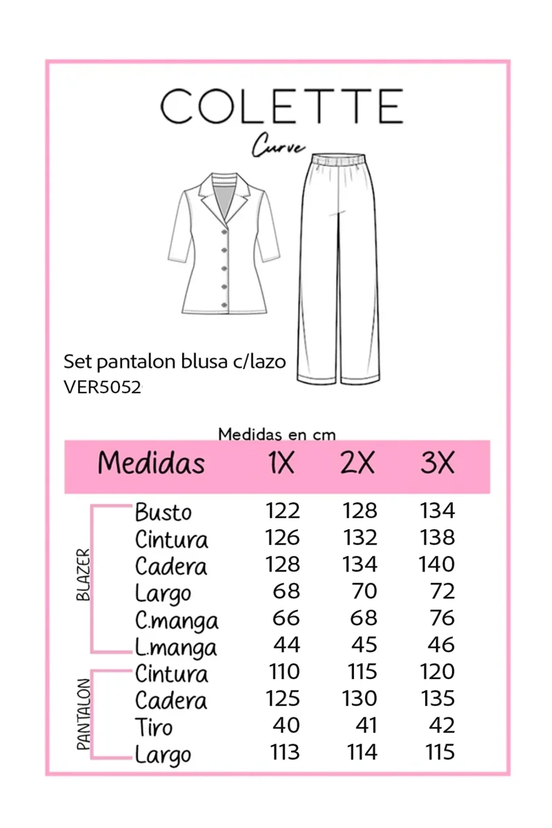 Conjunto Curvy Amarillo Blusa con Nudo y Palazzo Vibrante - Imagen 3