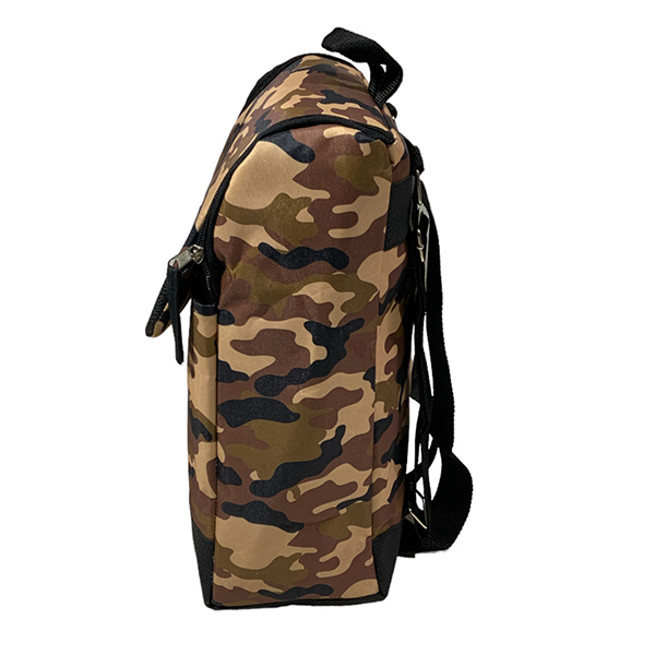 Mochila bolso matero AM. Camu-Marrón. - Imagen 3