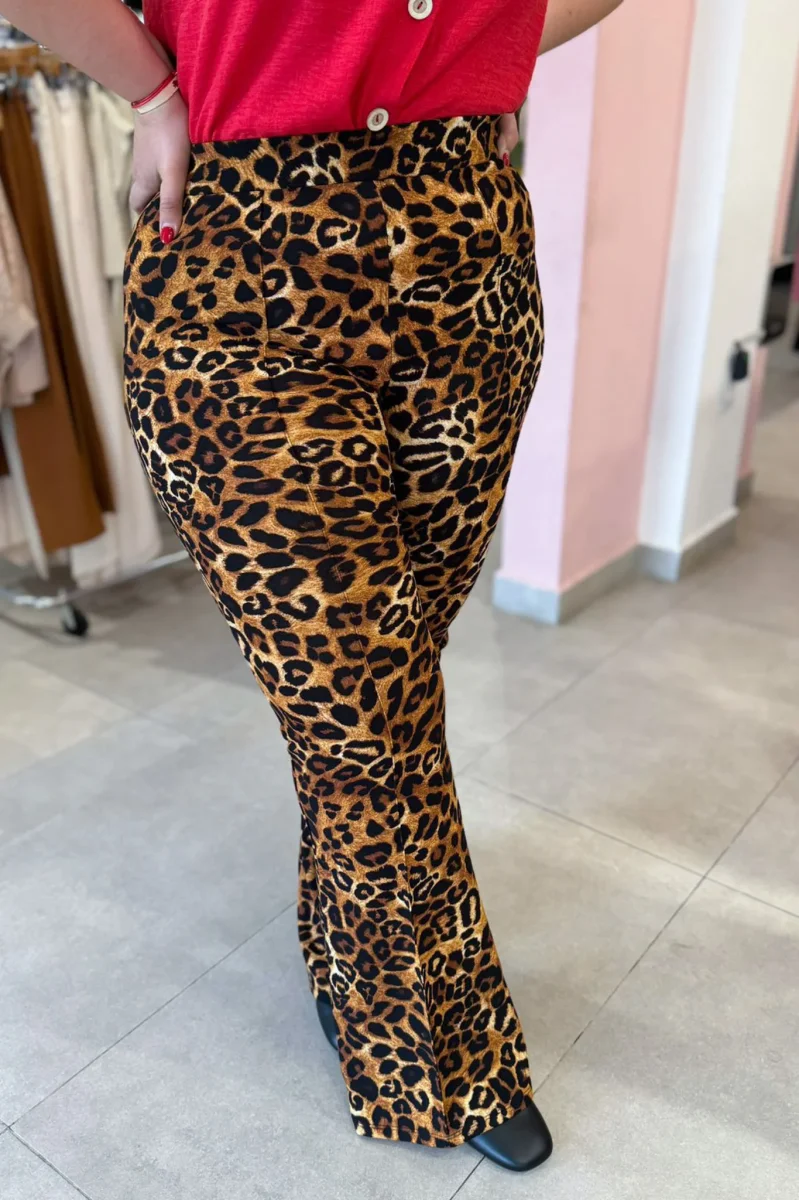 Pantalón Curvy Campana Animal Print Statement Auténtico Poderoso - Imagen 2