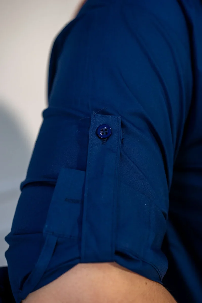 Camisa con Detalle Botones Curvy Navy - Imagen 7