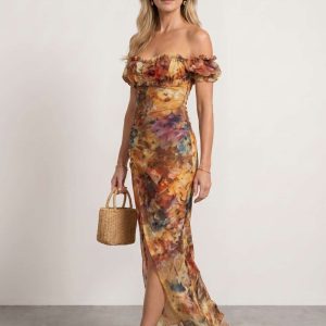 Vestido boho estampado floral