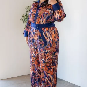 Palazzo Curvy Estampado Multicolor Talla Extra