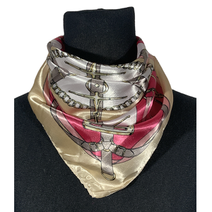 Pañuelo de seda CH. AGY-664 / AGT-014. Beige