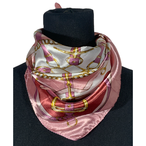Pañuelo de seda CH. AGY-664 / AGT-014. Rosa