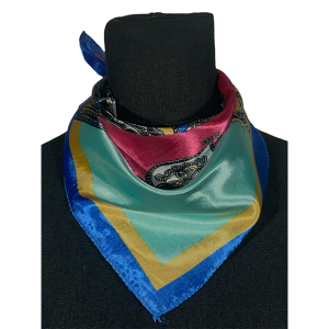 Pañuelo de seda CH. AGY-670 Azul