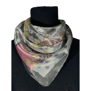 Pañuelo de seda CH. AGY-672-Gris