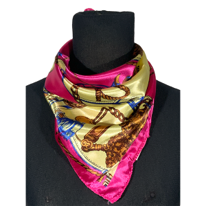 Pañuelo de seda CH. AGY-673-Fucsia