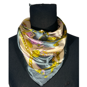 Pañuelo de seda CH. AGY-673-Gris