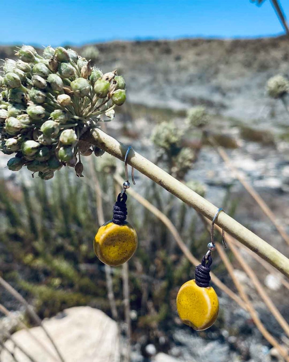 Pendientes cerámica redondos - Imagen 3
