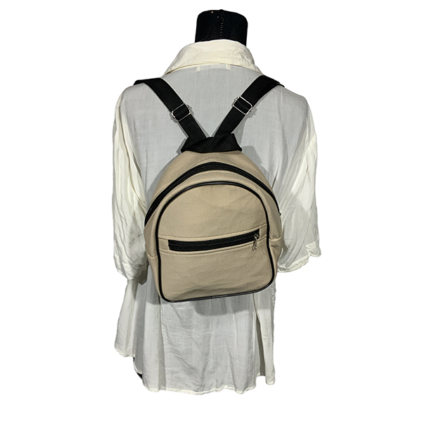 Mochila mini AM. Beige - Imagen 5