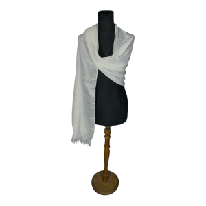 Pashmina FA. 24 – Lineas de Lurex – Blanco