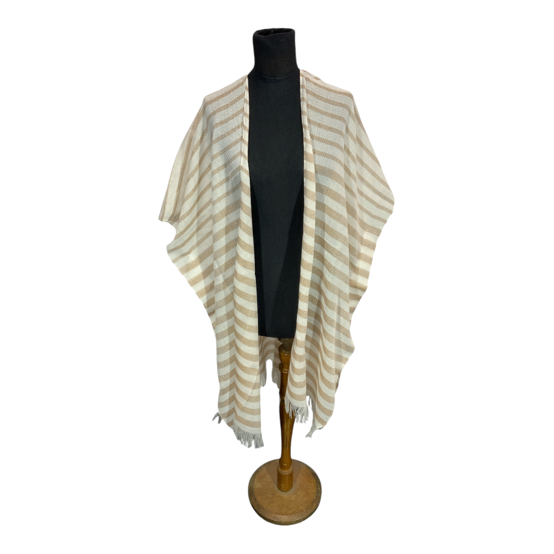 Kimono FA. 24 – Franjas de color – Tostado - Imagen 3
