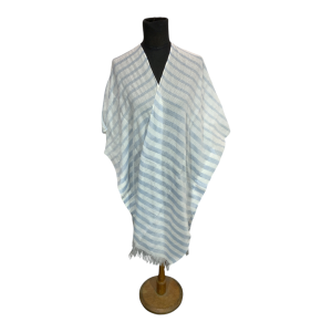 Kimono FA. 24 – Franjas de color – Celeste