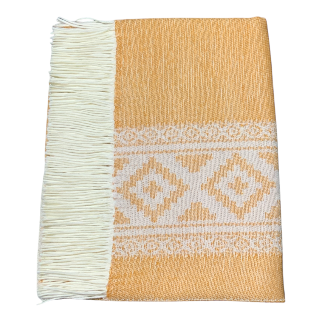Poncho guarda pampa FA. 24-Naranja/ Crudo. - Imagen 4