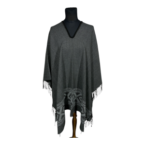 Poncho guarda pampa FA. 24-Gris Oscuro / Gris Claro.