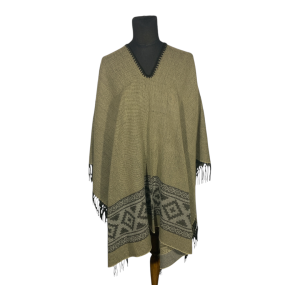 Poncho guarda pampa FA. 24-Tostado claro /Gris claro.