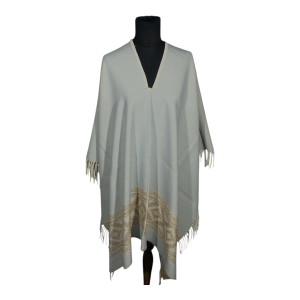Poncho guarda pampa FA. 24-Celeste / Beige.