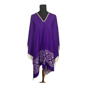 Poncho guarda pampa FA. 24-Violeta / Crudo