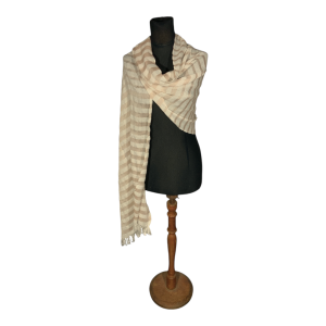 Pashmina FA. 24 – Lineas de color – Tostado