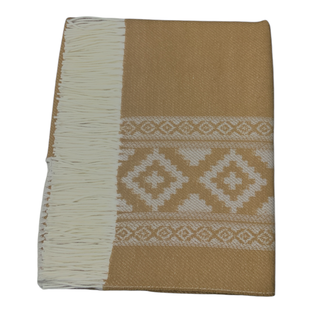 Poncho guarda pampa FA. 24-Beige / Crudo. - Imagen 4