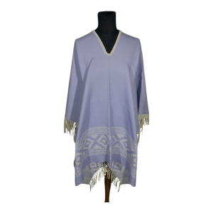 Poncho guarda pampa FA. 24-Lavanda / Crudo.