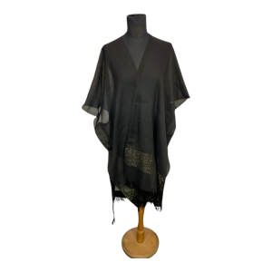 Kimono FA. 24 – Franja de Lurex – Negro
