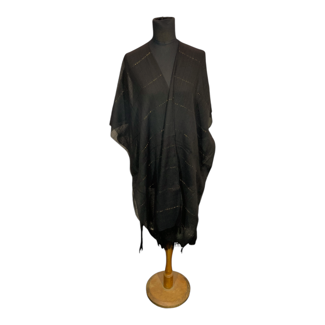 Kimono FA. 24 – Lineas de Lurex- Negro - Imagen 2