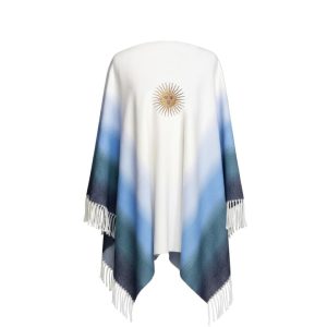 Poncho Degradé Pet Fa. 26 con Sol de Mayo DTF