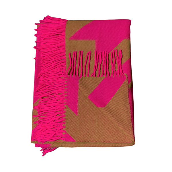 Poncho FA. 23. Pied de Poule. Fucsia - Imagen 3