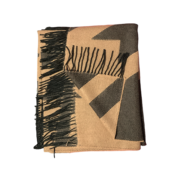 Poncho FA. 23. Pied de Poule. Tostado - Imagen 3
