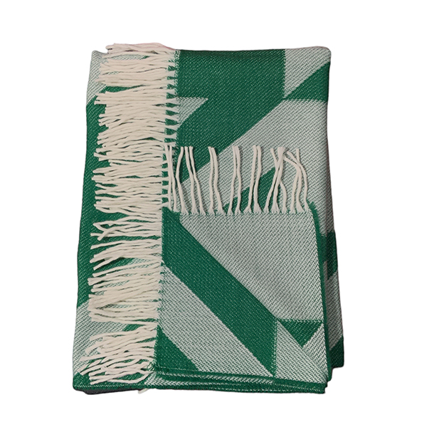 Poncho FA. 23. Pied de Poule. Verde - Imagen 3