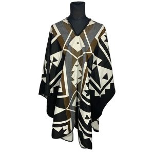 Poncho FA. Triline-marron
