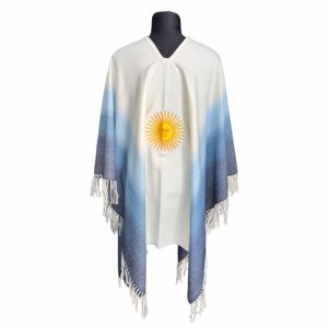 Poncho Degradé Bordado Sol de Mayo Fa. 25