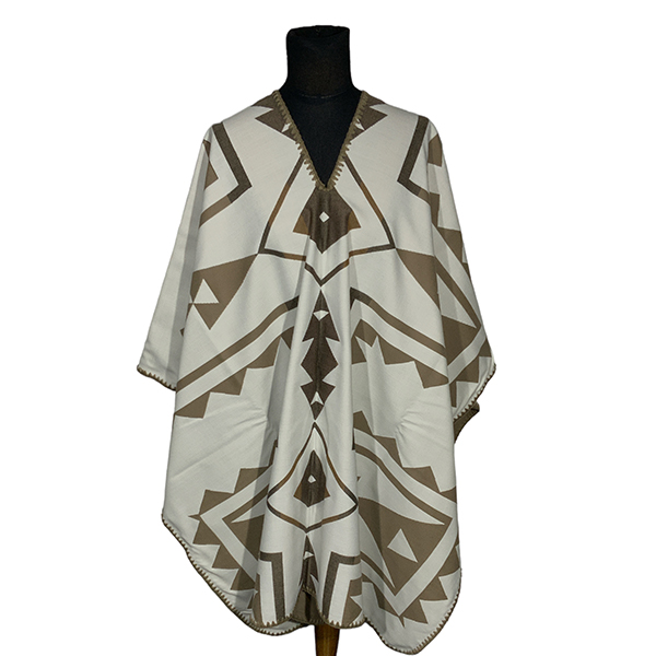 Poncho pesado FA. 23-Line-Marron - Imagen 2