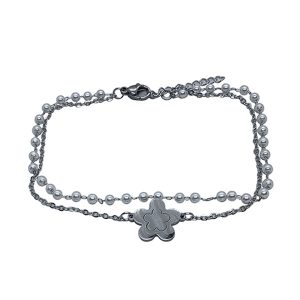 Pulsera de acero CH. AGZ-254. Flor
