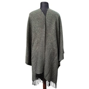 Ruana Espigada Fa. 26 Verde Beige