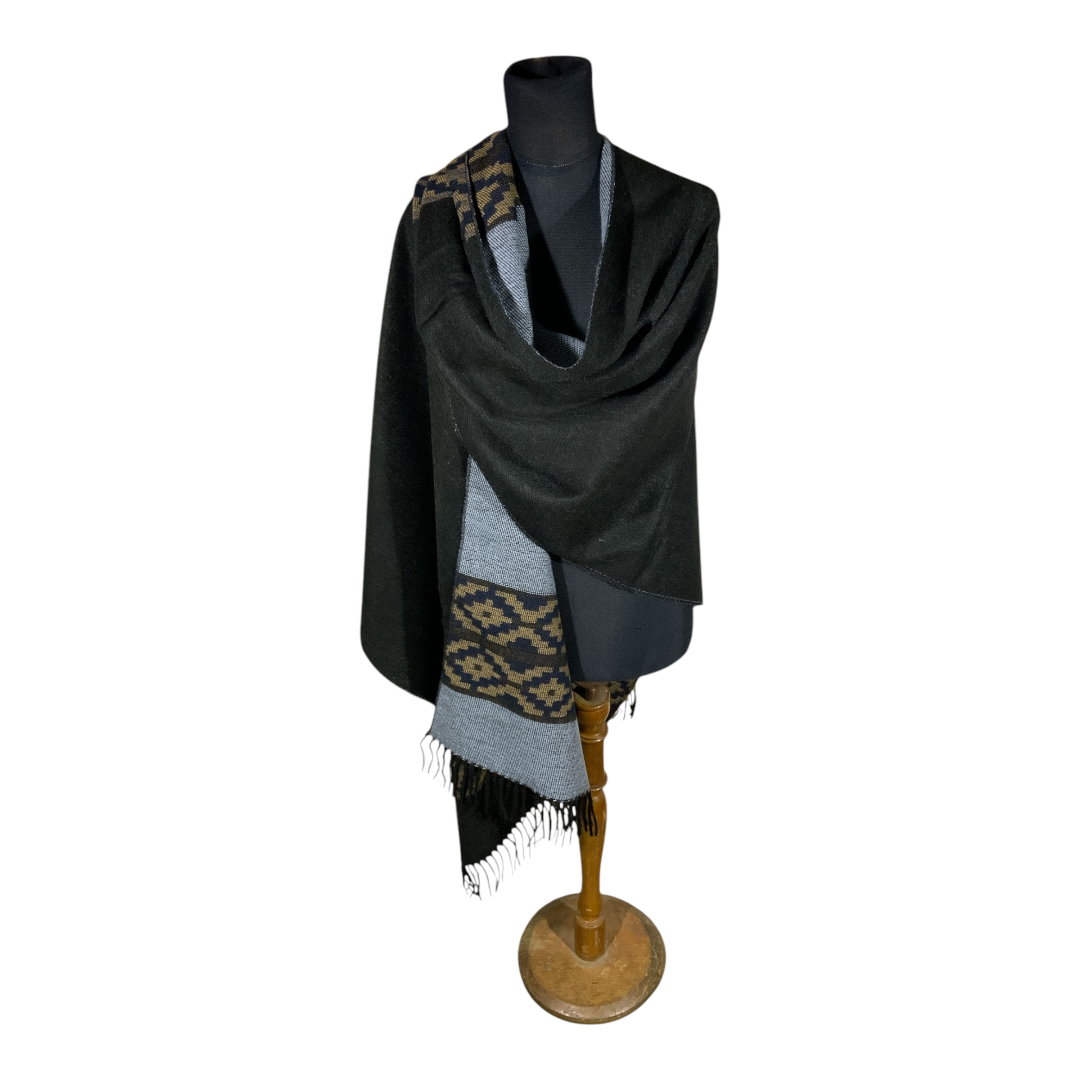 Ruana Guarda Pampa FA. 25-Guarda-Gris claro con marron - Imagen 2