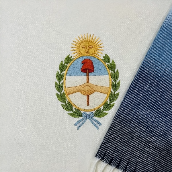 Poncho Degrade Arg. DTF Escudo - Imagen 2