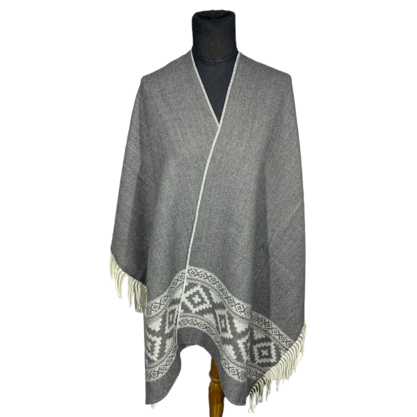Ruana Guarda Pampa Atravesada FA. 24-Gris oscuro - Imagen 3