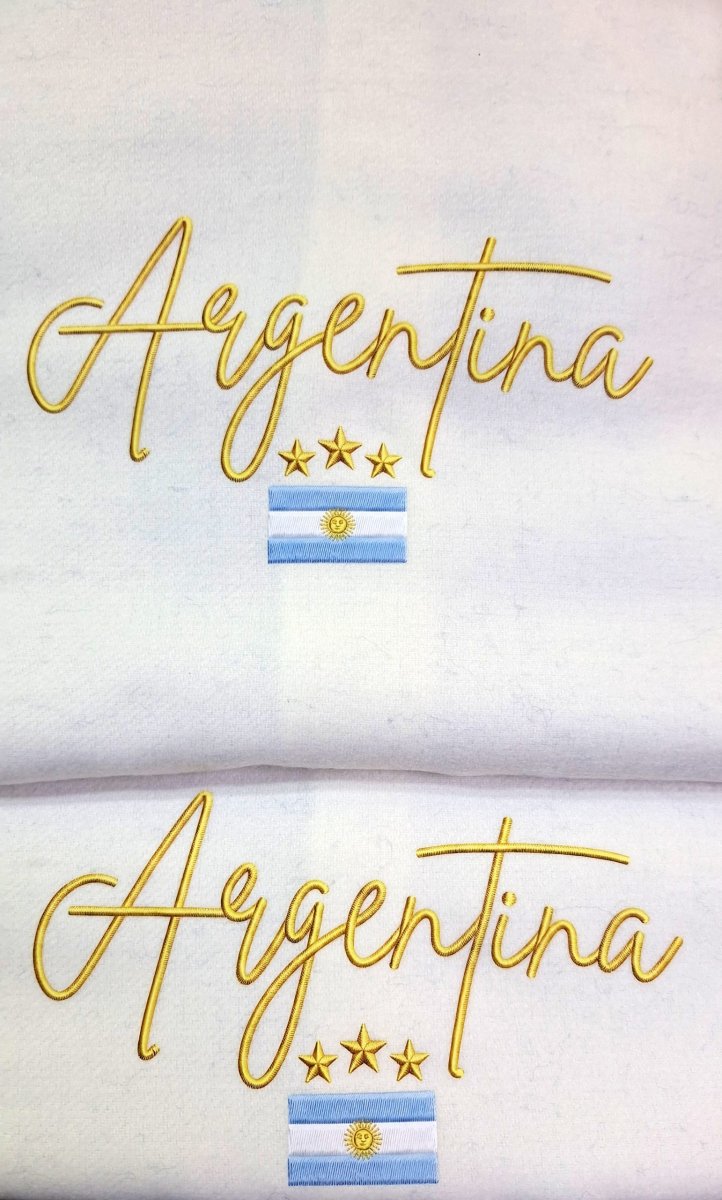 Ruana atravesada degradé ARG – DTF 3 estrellas - Imagen 4