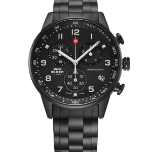 Swiss Military SM34012.04 – Reloj cronógrafo militar de estilo minimalista