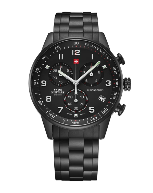 Swiss Military SM34012.04 – Reloj cronógrafo militar de estilo minimalista - Imagen 2
