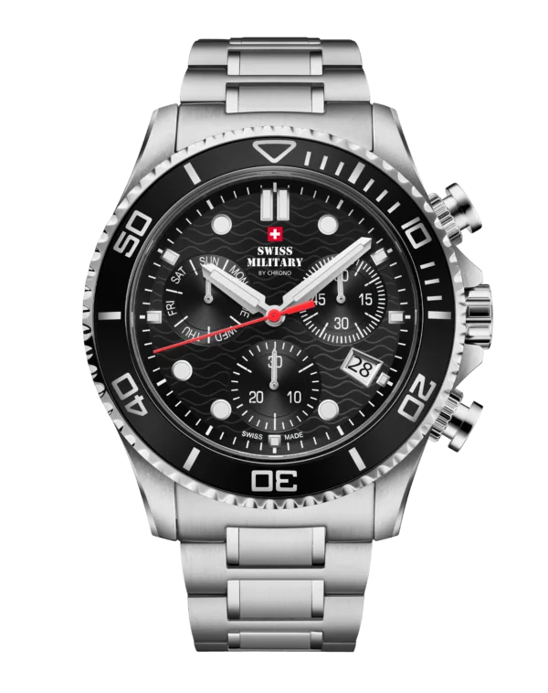 Swiss Military SM34101.01 – Reloj Cronógrafo Militar XL - Imagen 2