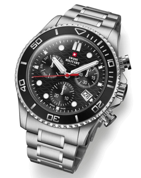 Swiss Military SM34101.01 – Reloj Cronógrafo Militar XL - Imagen 3