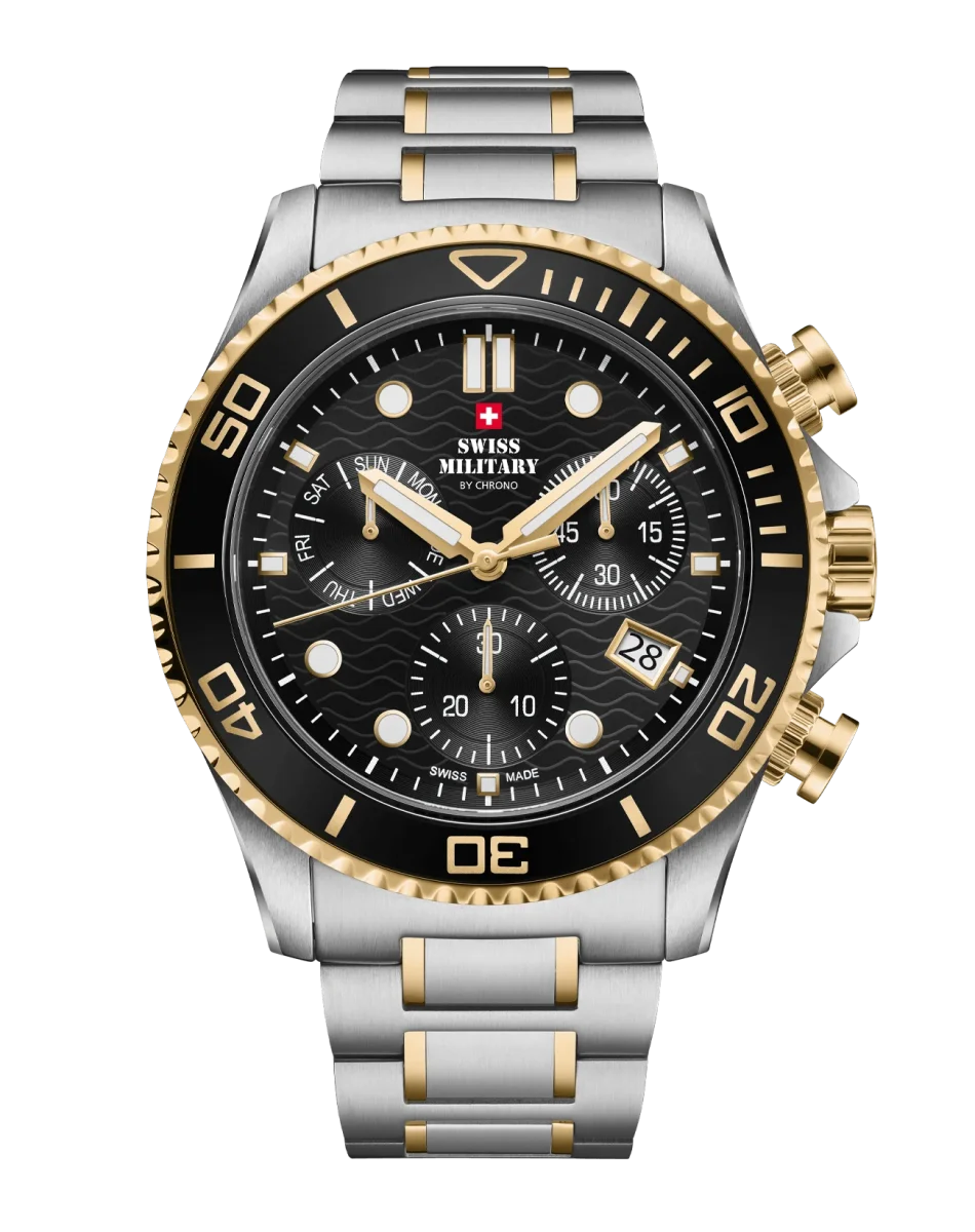 Swiss Military SM34101.03 – Reloj Cronógrafo Militar XL