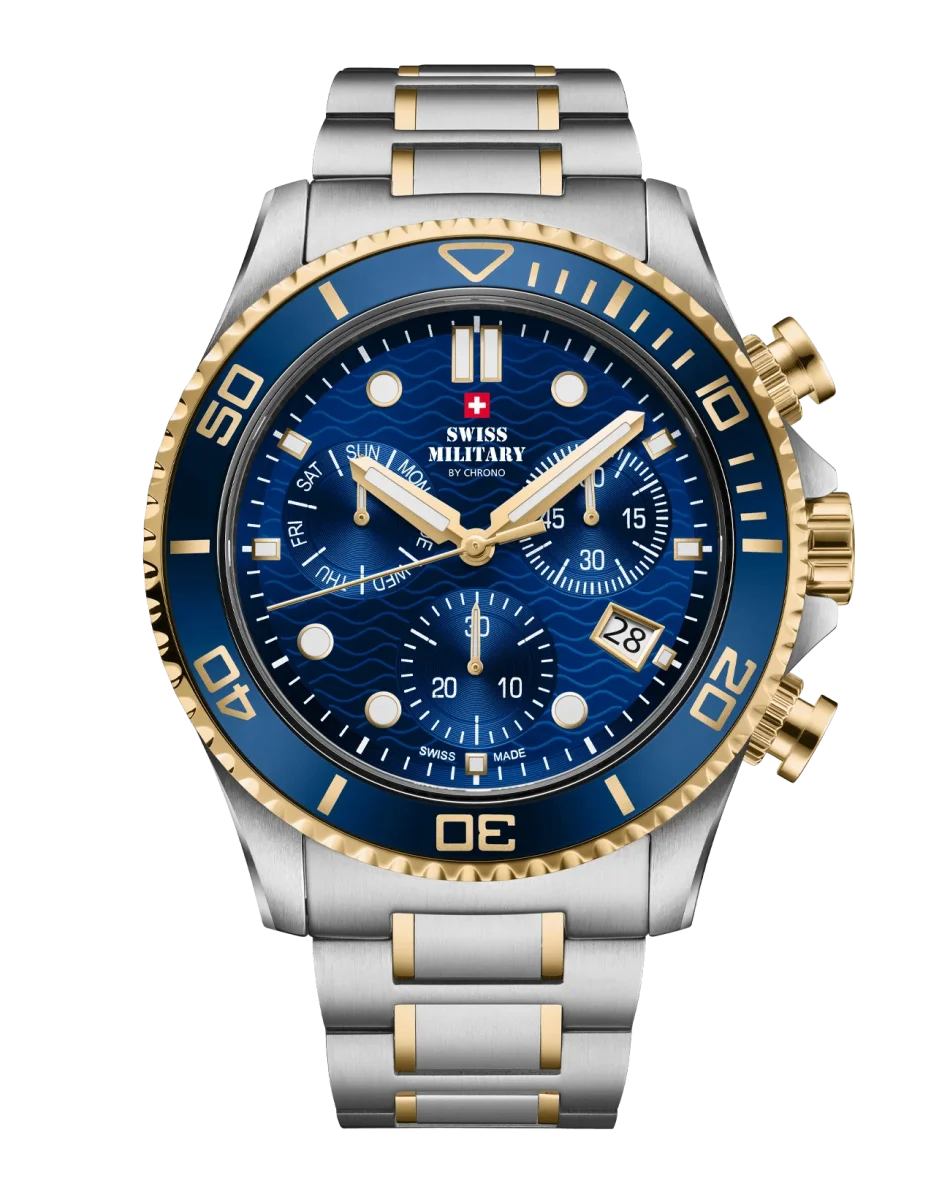 Swiss Military SM34101.04 – Reloj Cronógrafo Militar XL