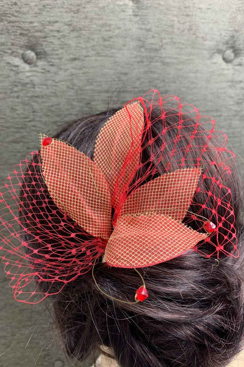 Broche para Cabello o Chaqueta Color Rojo - Imagen 2