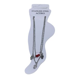 Tobillera de acero CH. AGZ-226-Rojo